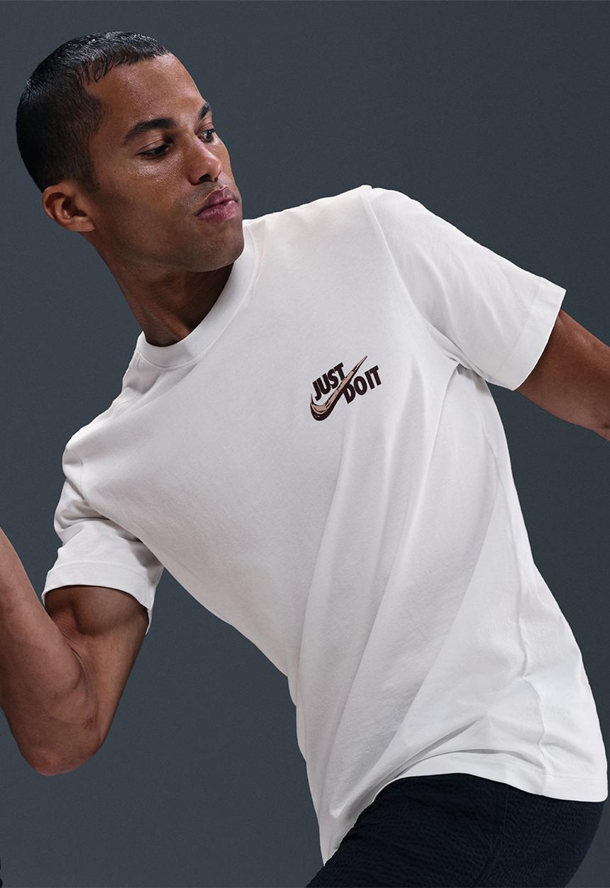Nike -  Just Do It back tee- Suit White