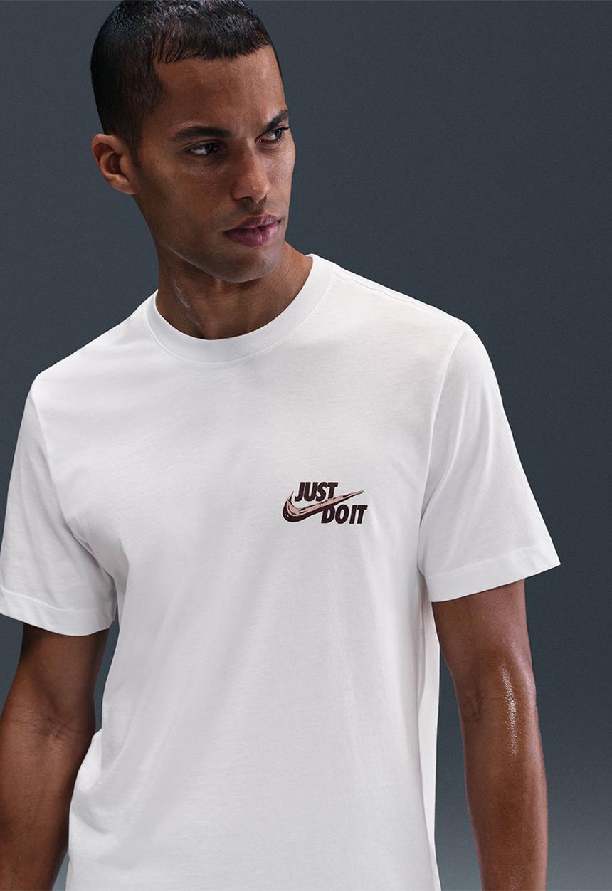 Nike -  Just Do It back tee- Suit White