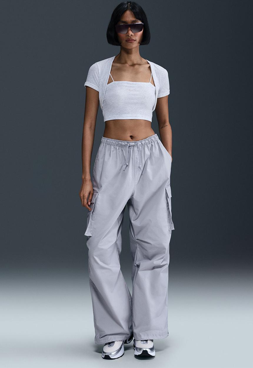 Nike - Nike Knit Rib Crop - Birch Heather/Lt Orewood Brn
