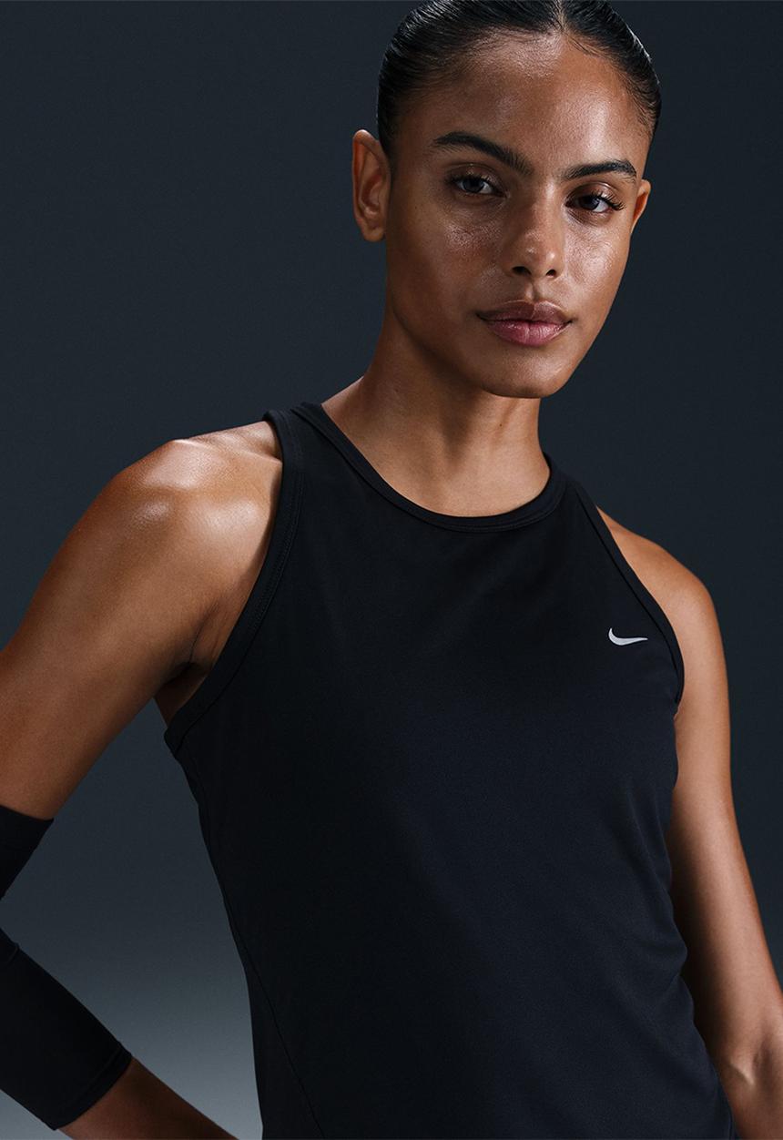 Nike - Nike Tempo Women's Dri-Fit Running Tank Top - Black/Reflective Silv