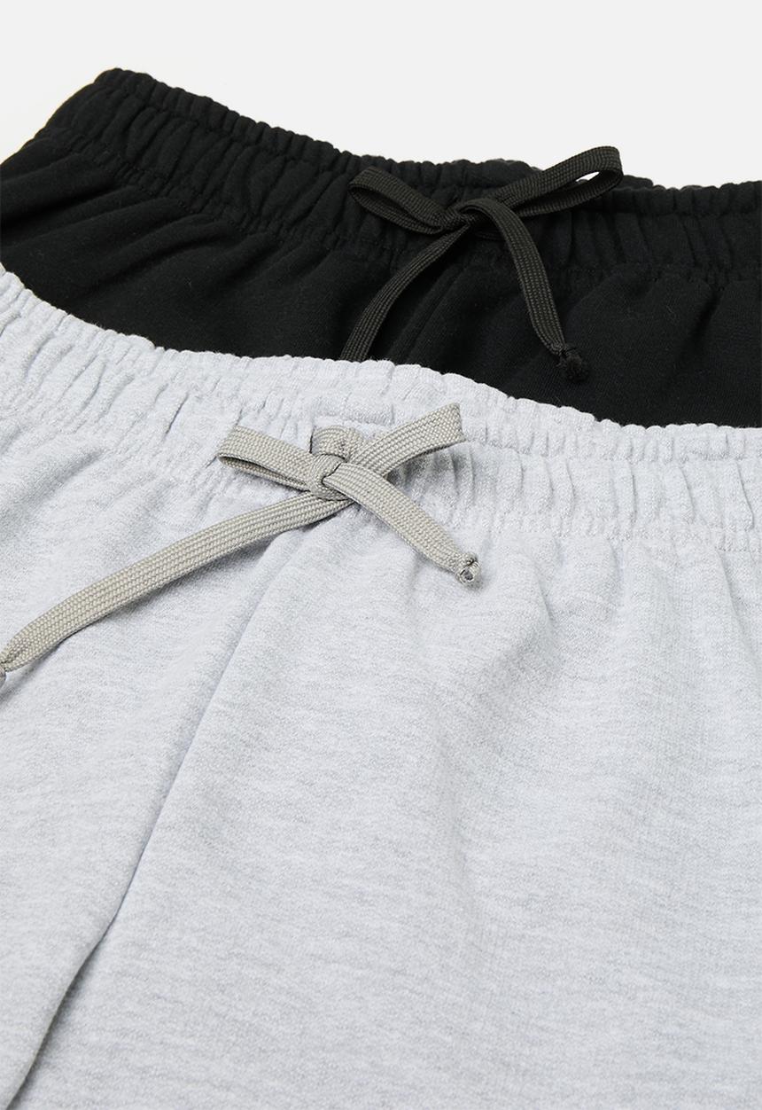 Pop Candy - 2 Pack shorts - grey & black