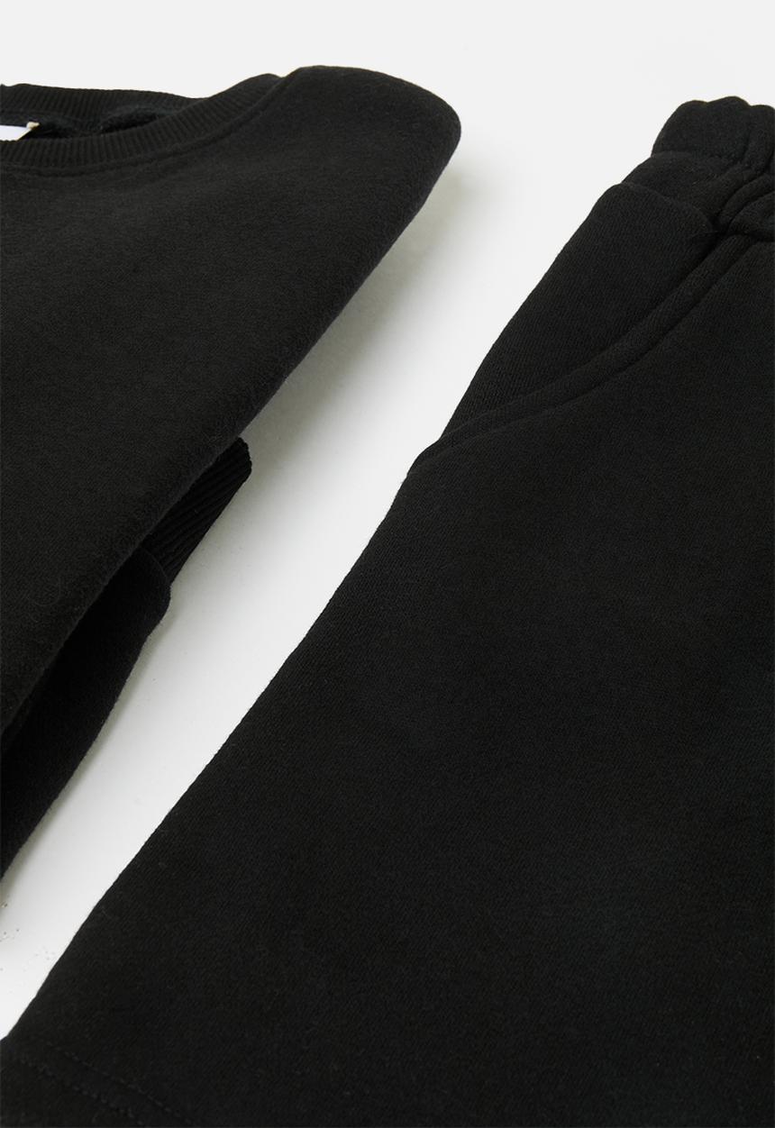 Pop Candy - Sweat top & short set - black