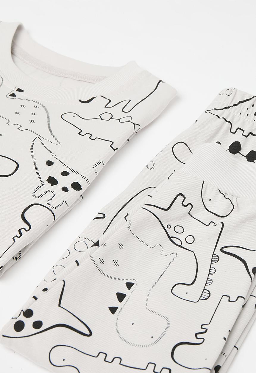 Pop Candy - Printed pj set - off white