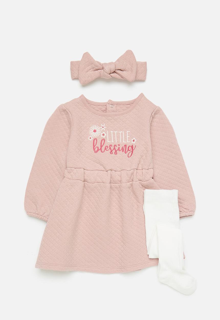 Pop Candy - Dress, stockings & headband set - pink