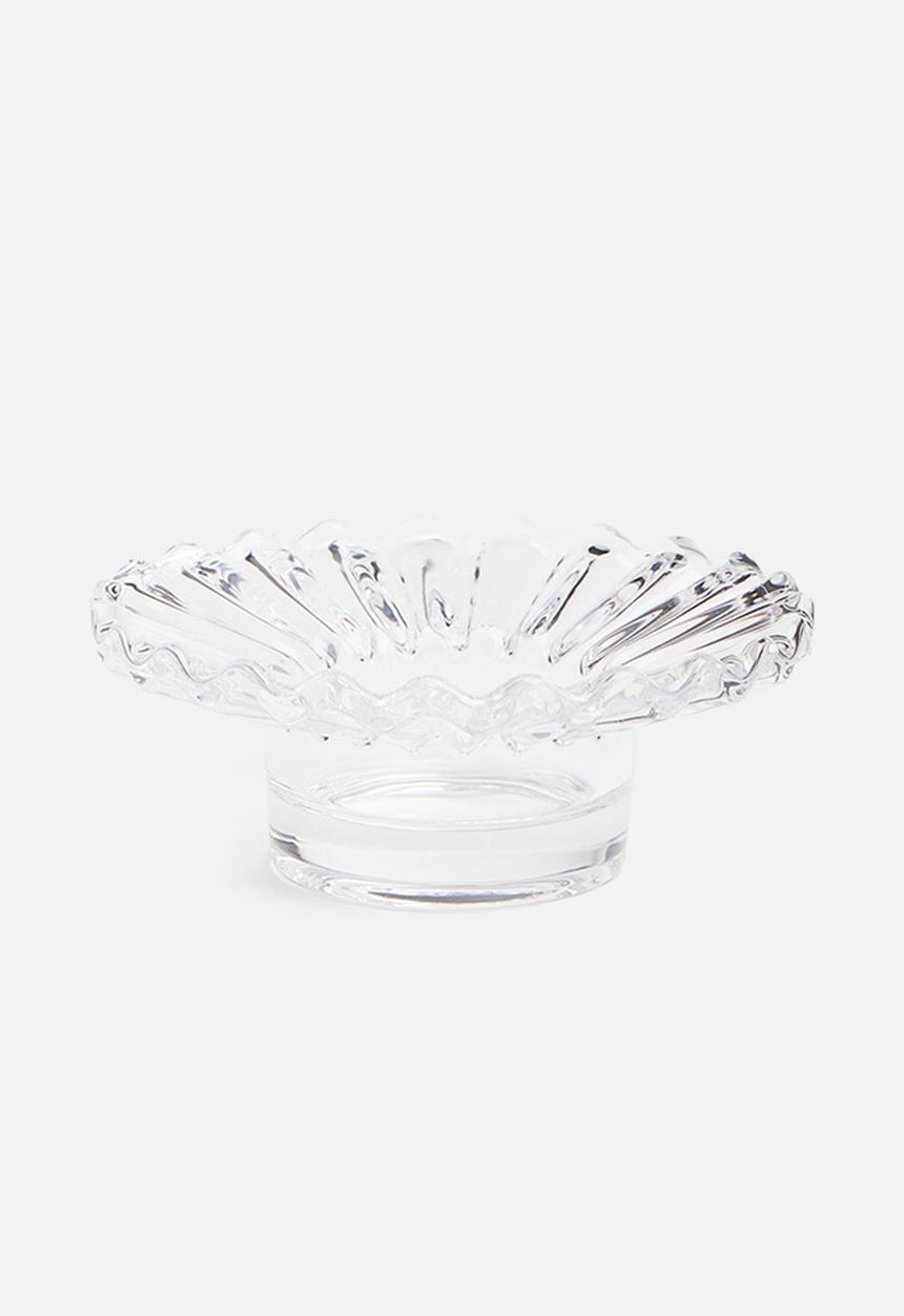 H&M - Glass tealight holder - transparent