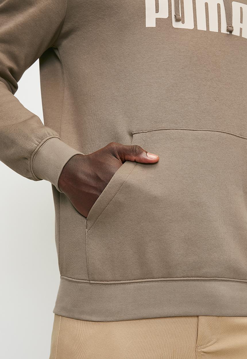 PUMA - ESS No. 1 Logo Hoodie FL M - Totally Taupe