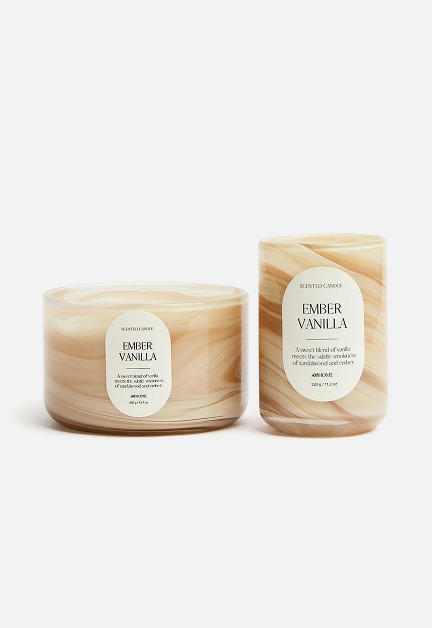 H&M - Large scented candle in glass holder - ember vanilla 