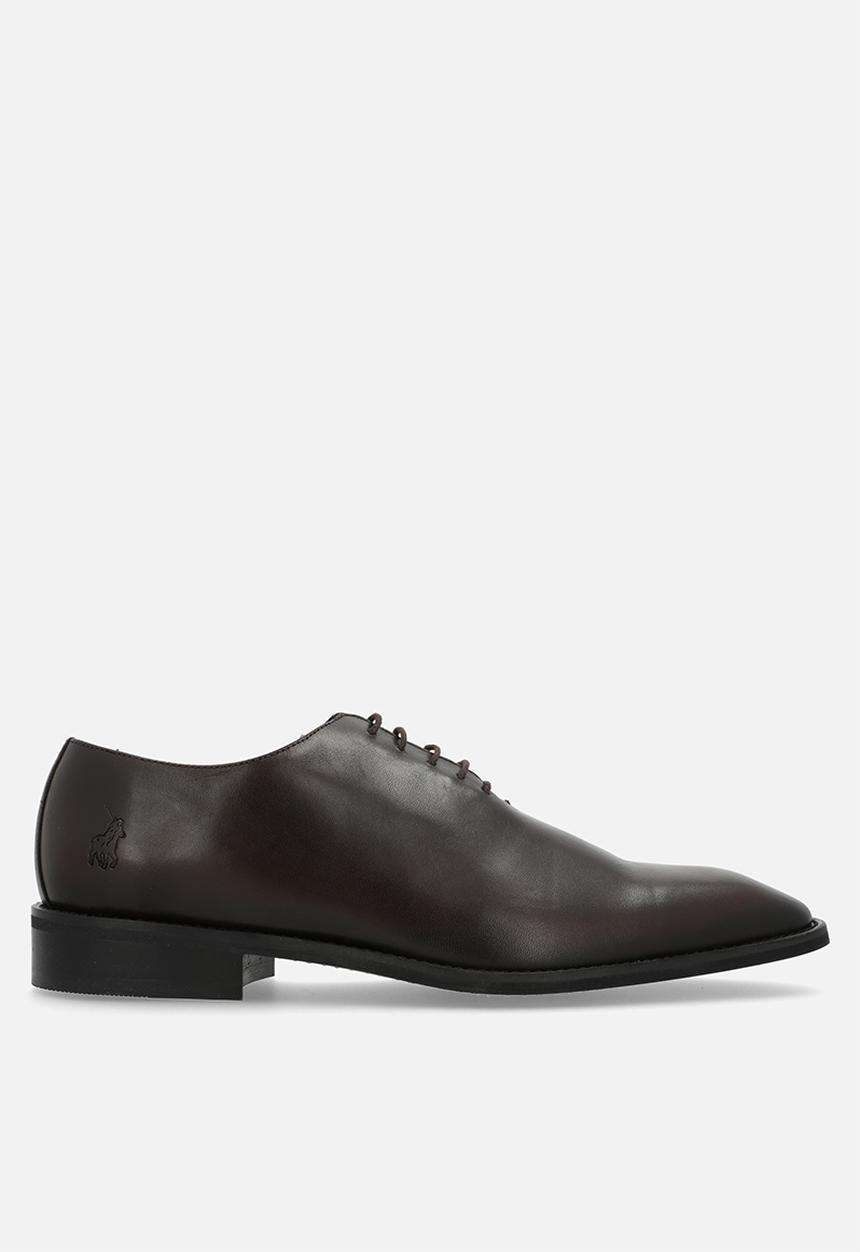 POLO - One cut oxford lace up - brown