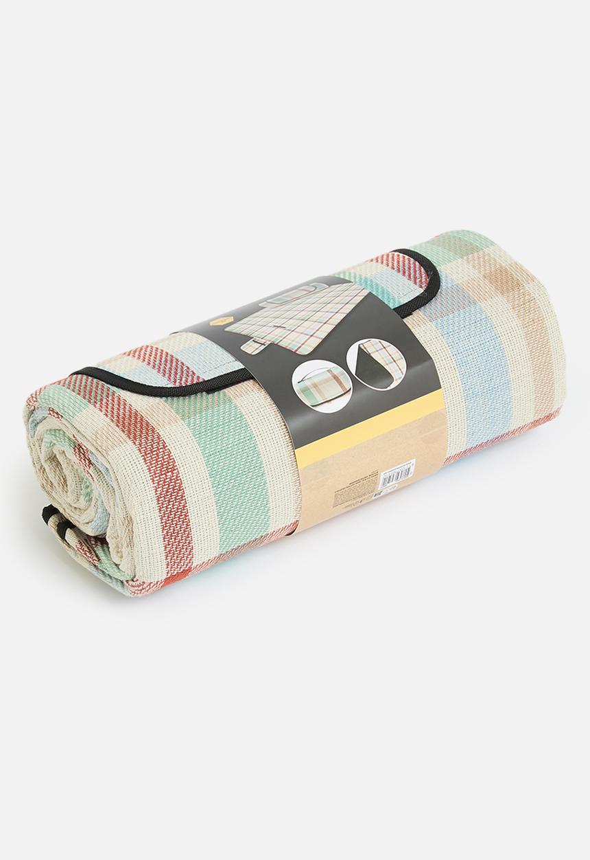 H&S - Picnic blanket acryl natural - multi
