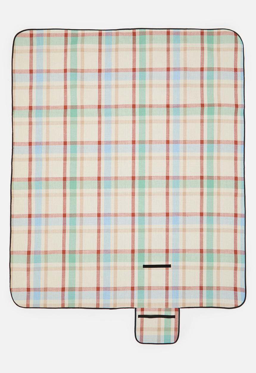 H&S - Picnic blanket acryl natural - multi