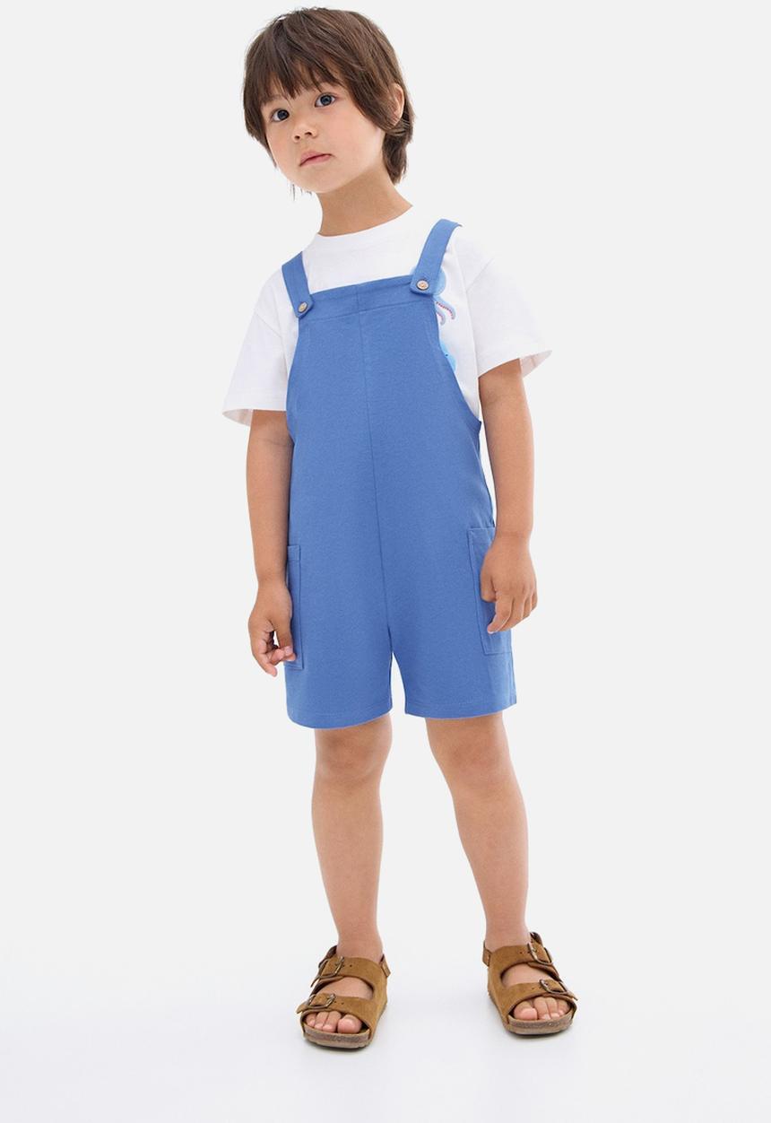 MANGO - Jumpsuit Klein - Bright Blue