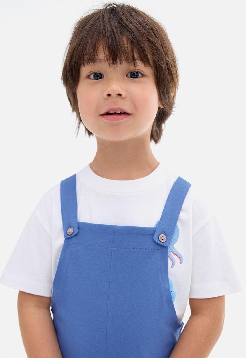 MANGO - Jumpsuit Klein - Bright Blue