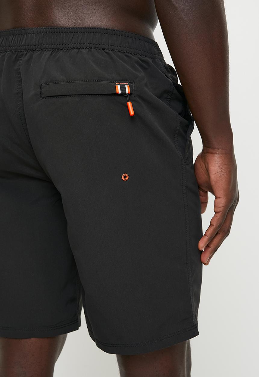 Superdry. - Classic 19 Logo Boardshort - Black