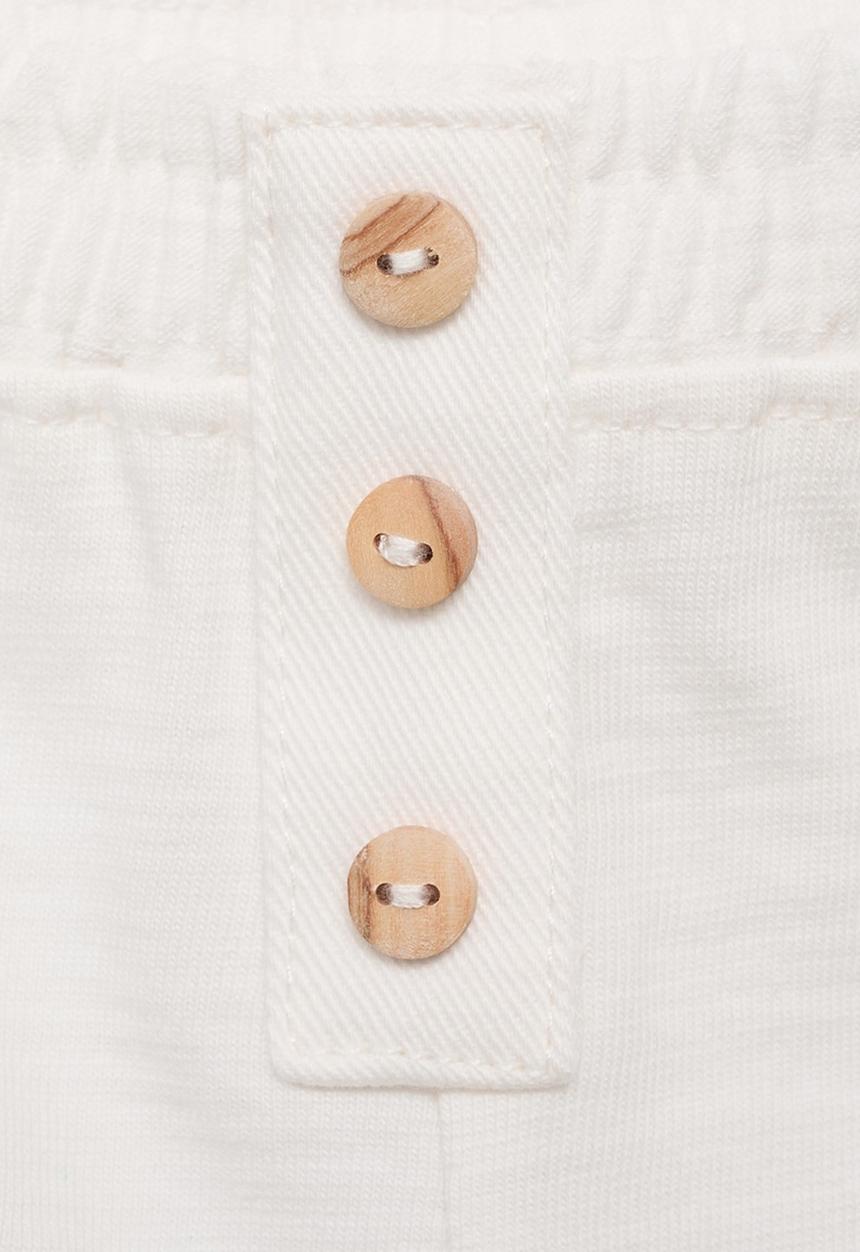 MANGO - Shorts blue - natural