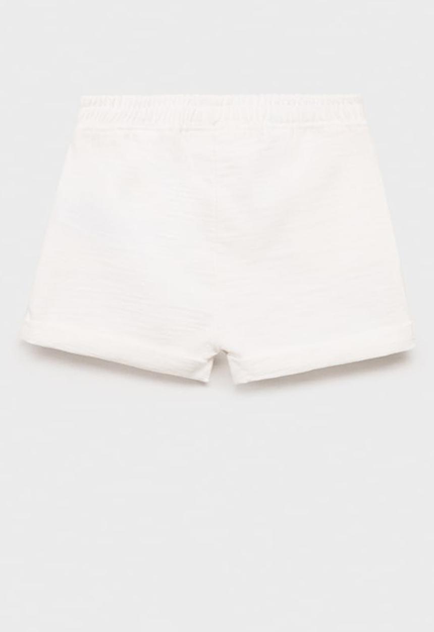 MANGO - Shorts blue - natural