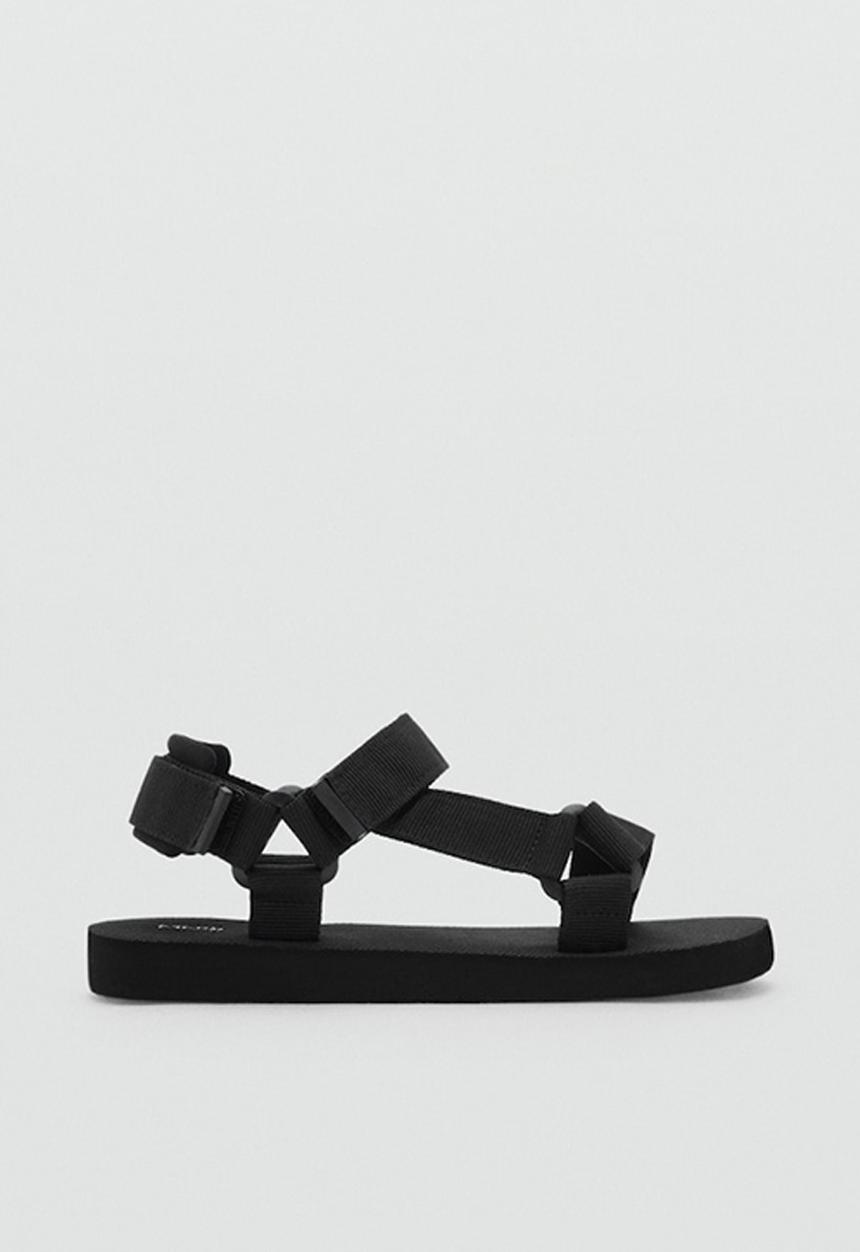 MANGO - Beach shoes route - black