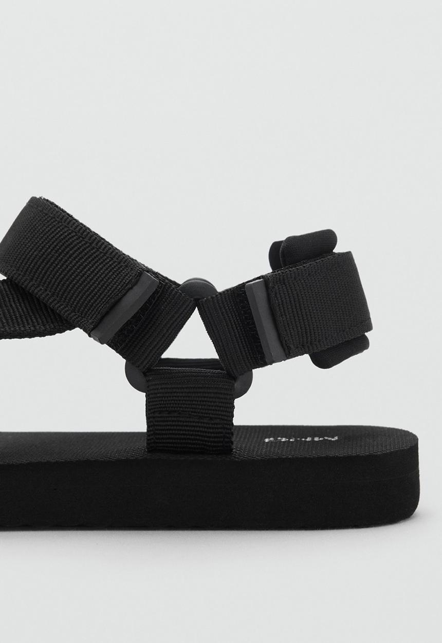 MANGO - Beach shoes route - black