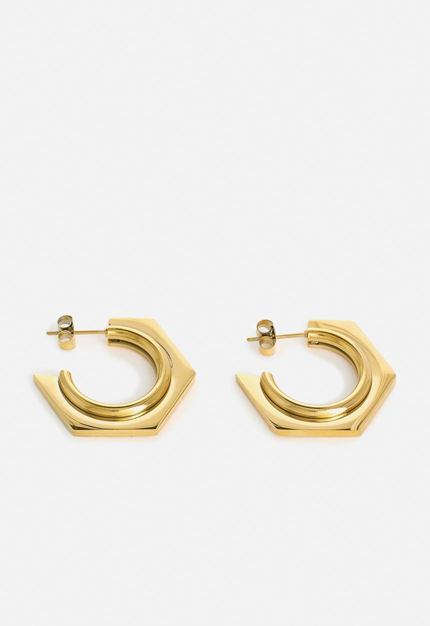Zoe on Trend - Modern Designer Earrings - gold