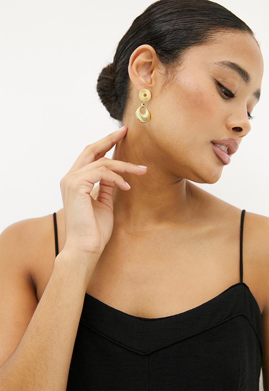 Zoe on Trend - Trend Design Drop Earrings - gold
