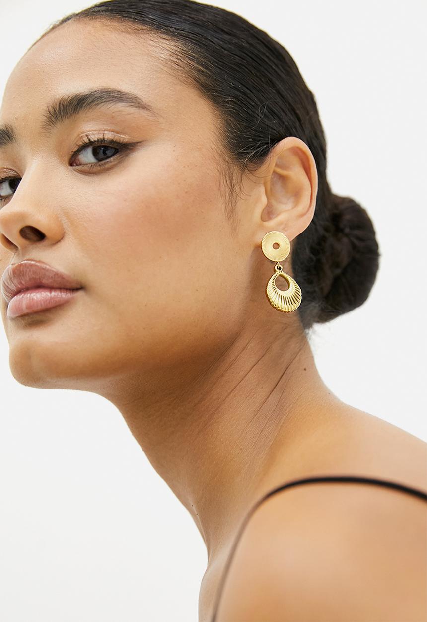 Zoe on Trend - Trend Design Drop Earrings - gold
