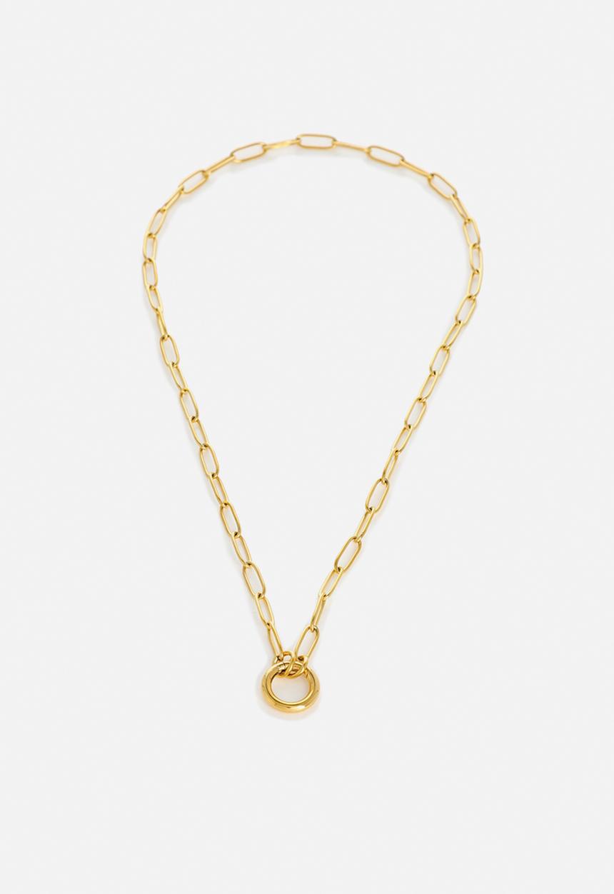 Zoe on Trend - Modern Classic O Ring Necklace - gold