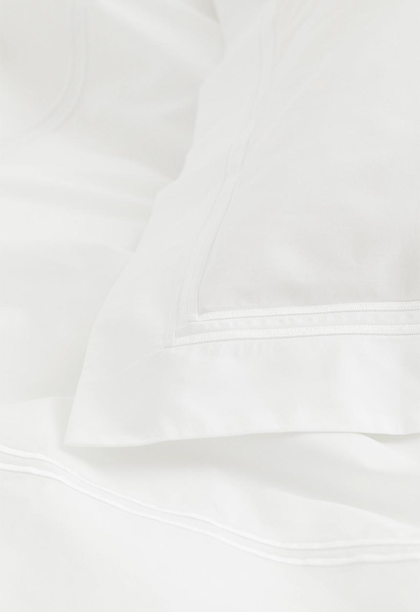H&M - Cotton percale single duvet cover set - white