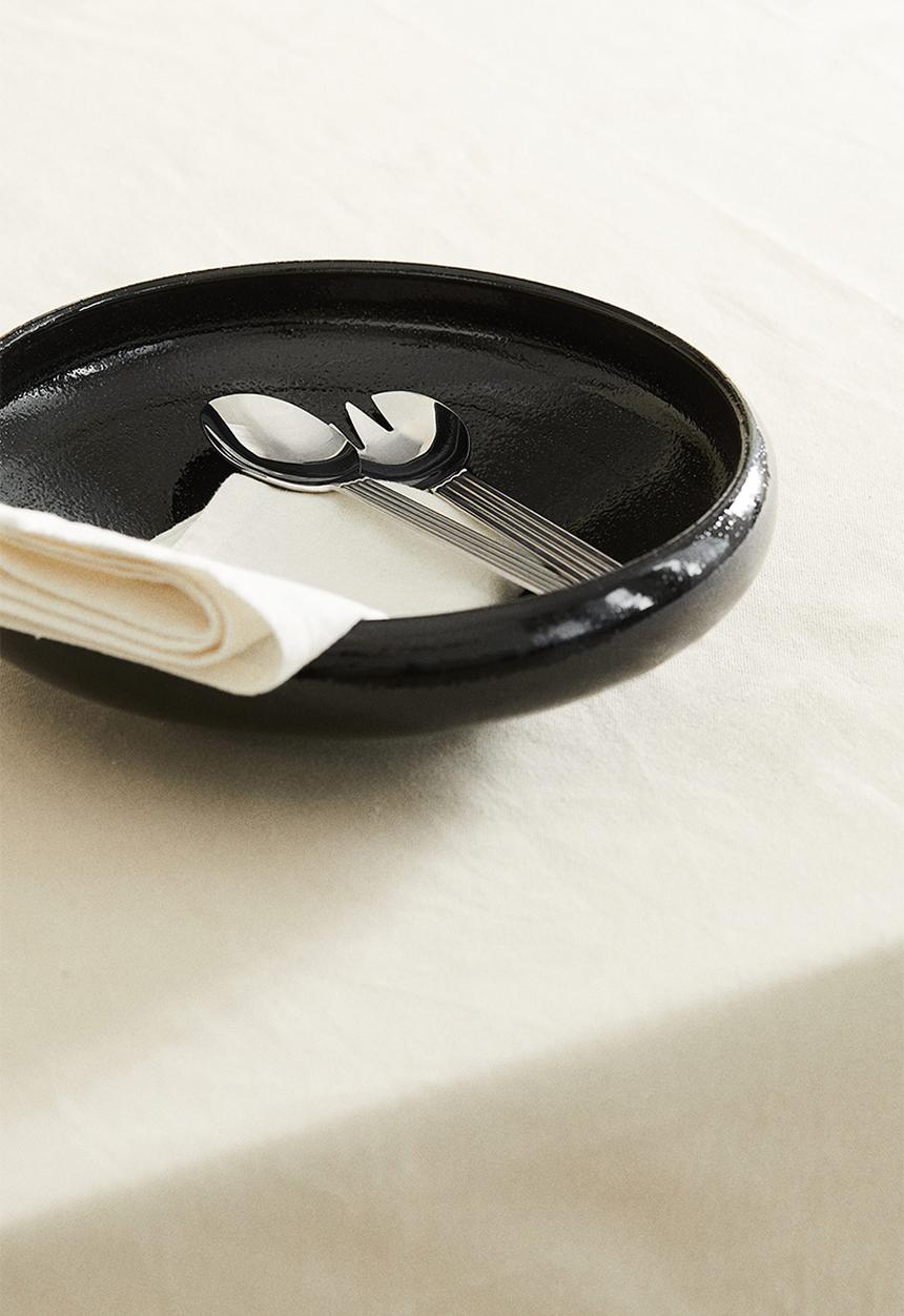 H&M - Metal salad servers - silver-coloured
