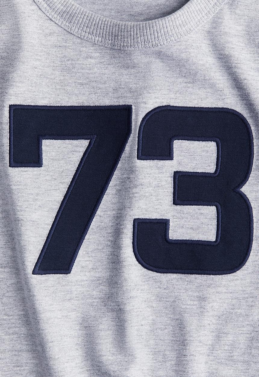 H&M - Long-sleeved t-shirt - light grey 73