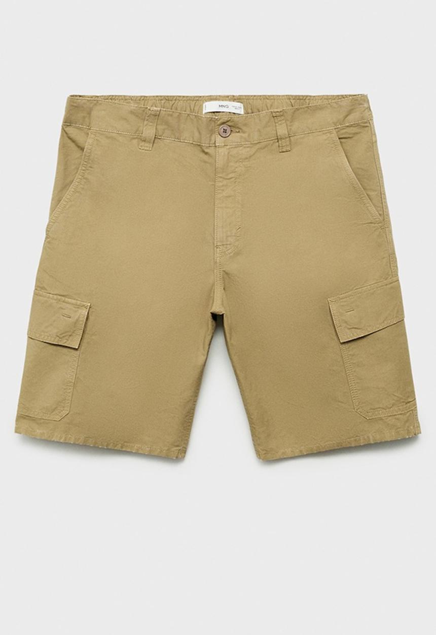 MANGO - Bermudas CONCA - Medium Brown