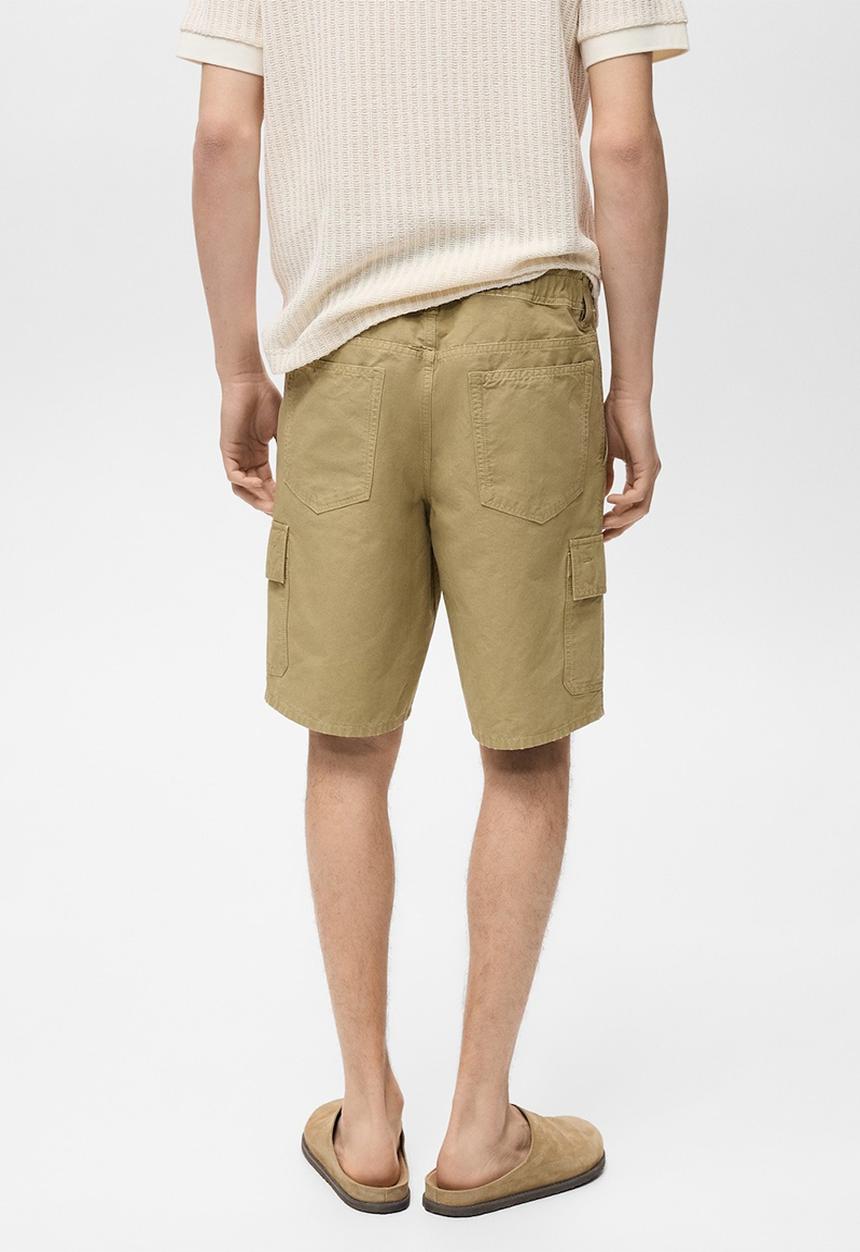 MANGO - Bermudas CONCA - Medium Brown