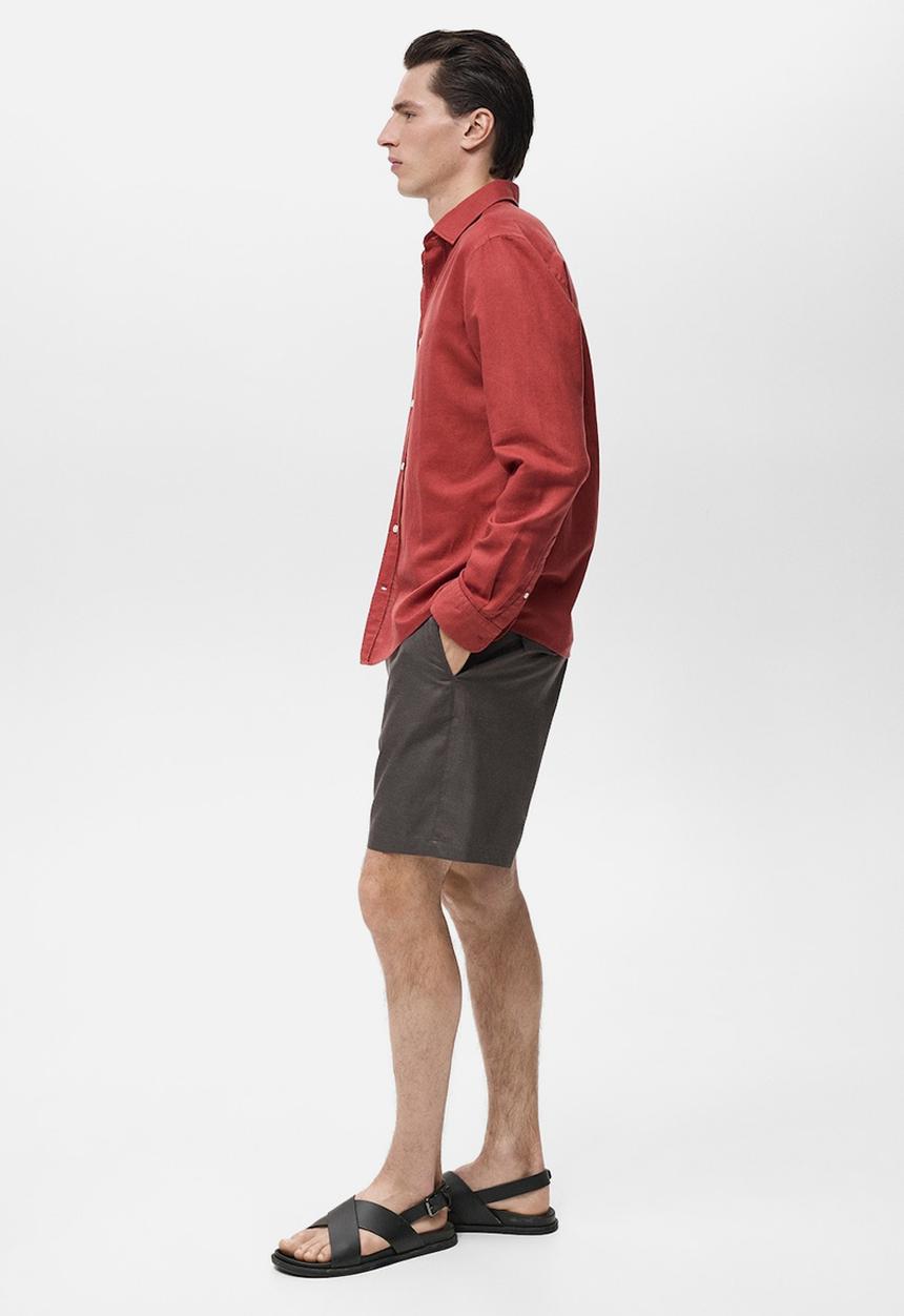 MANGO - Bermudas DARB - Dark Brown