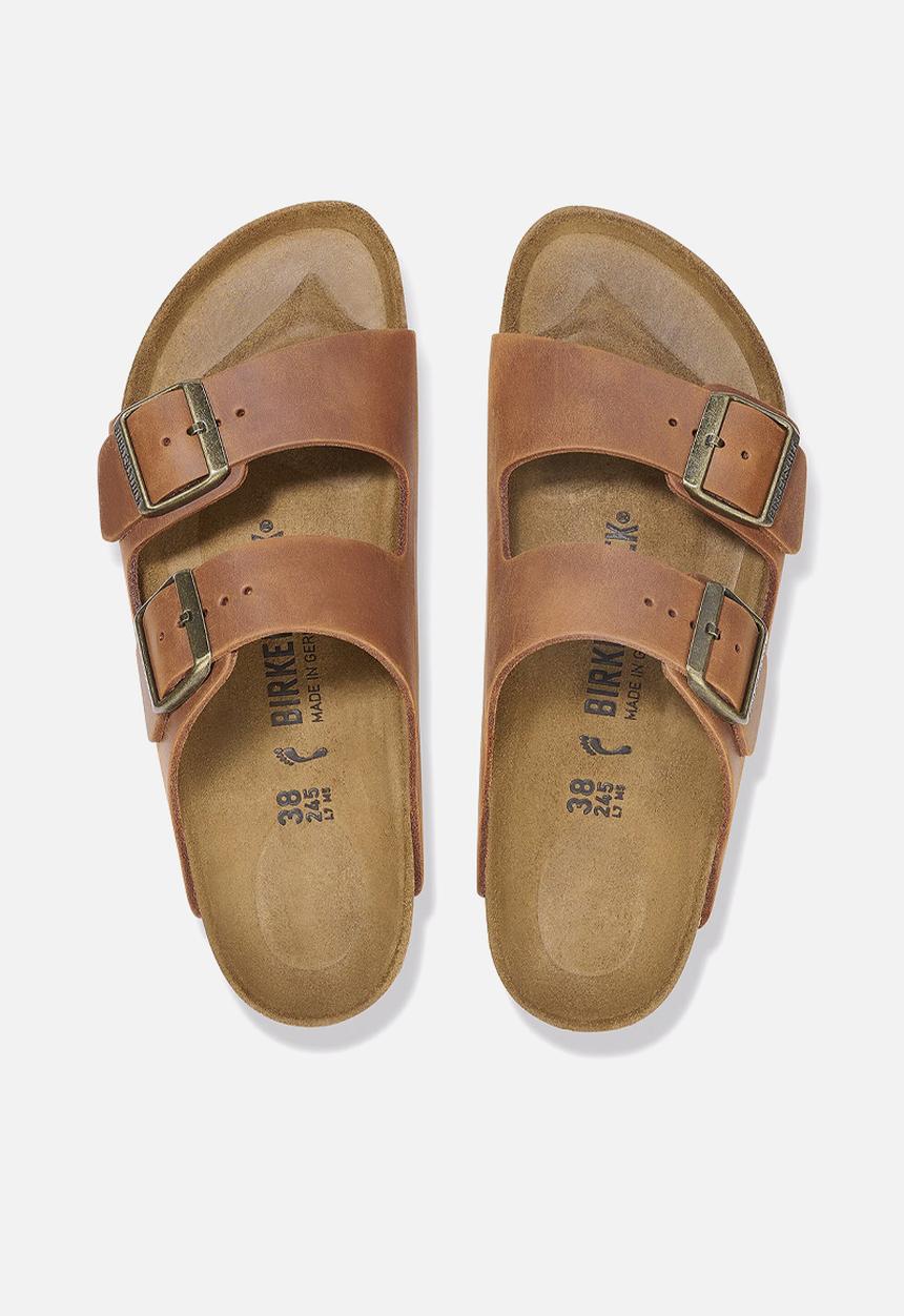 Birkenstock - Arizona BS oiled leahter narrow - cognac