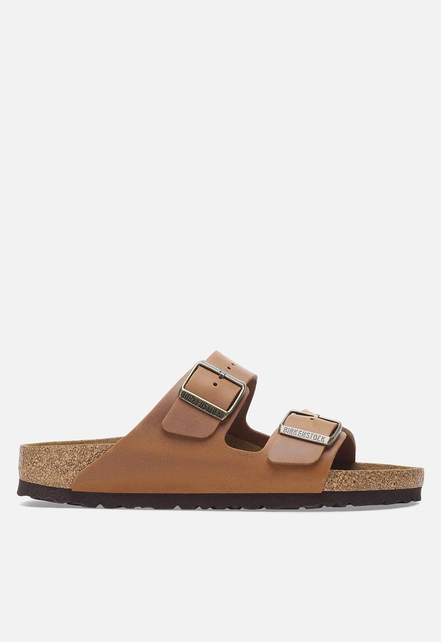 Birkenstock - Arizona BS oiled leahter narrow - cognac