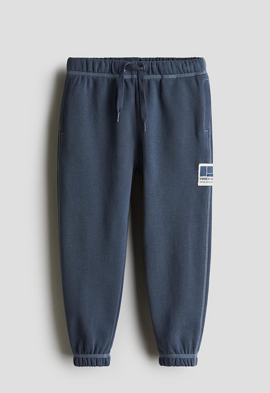 H&M - Cotton joggers - dark dusty blue