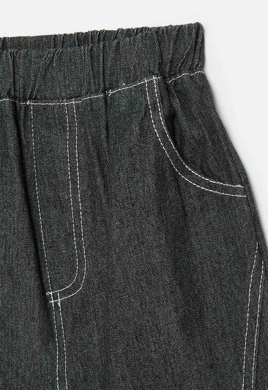 Pop Candy - Denim Shorts - charcoal black