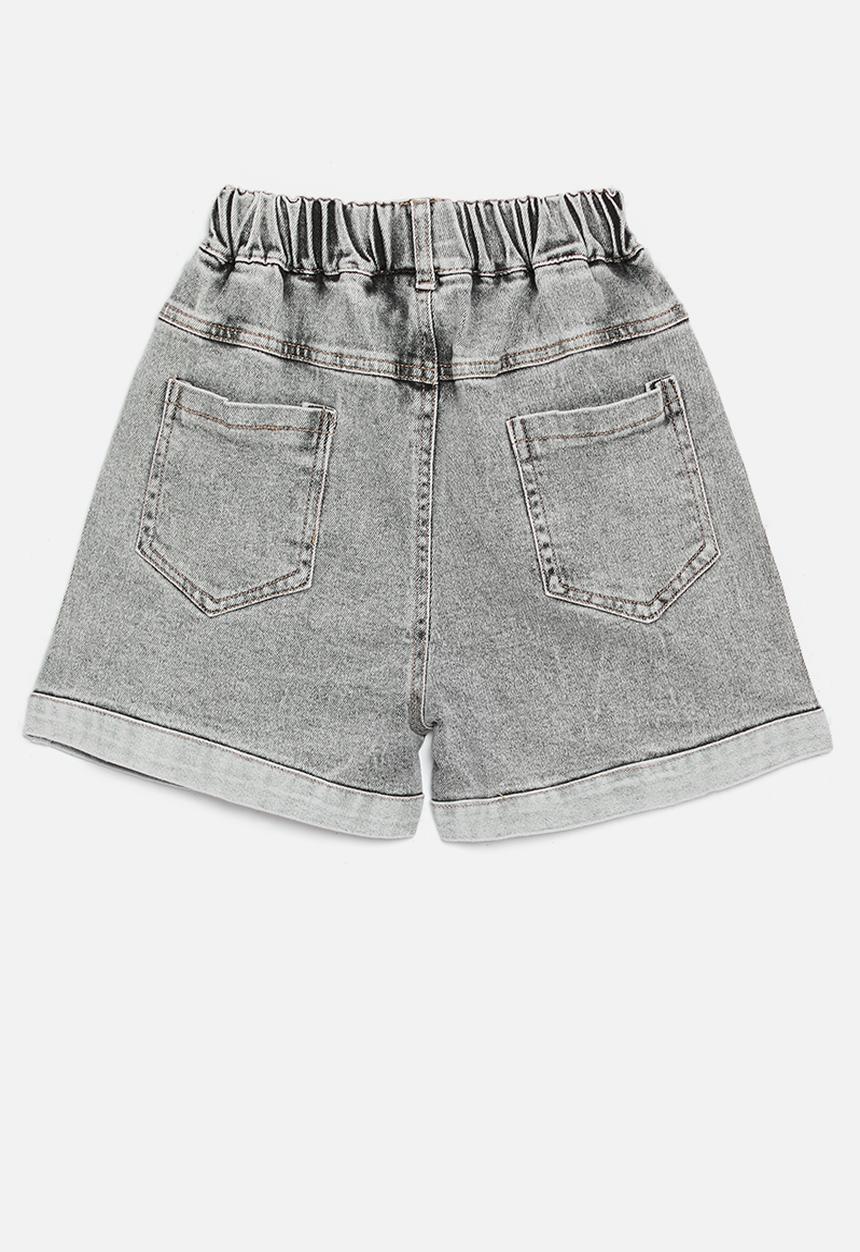 Pop Candy - Denim shorts - grey