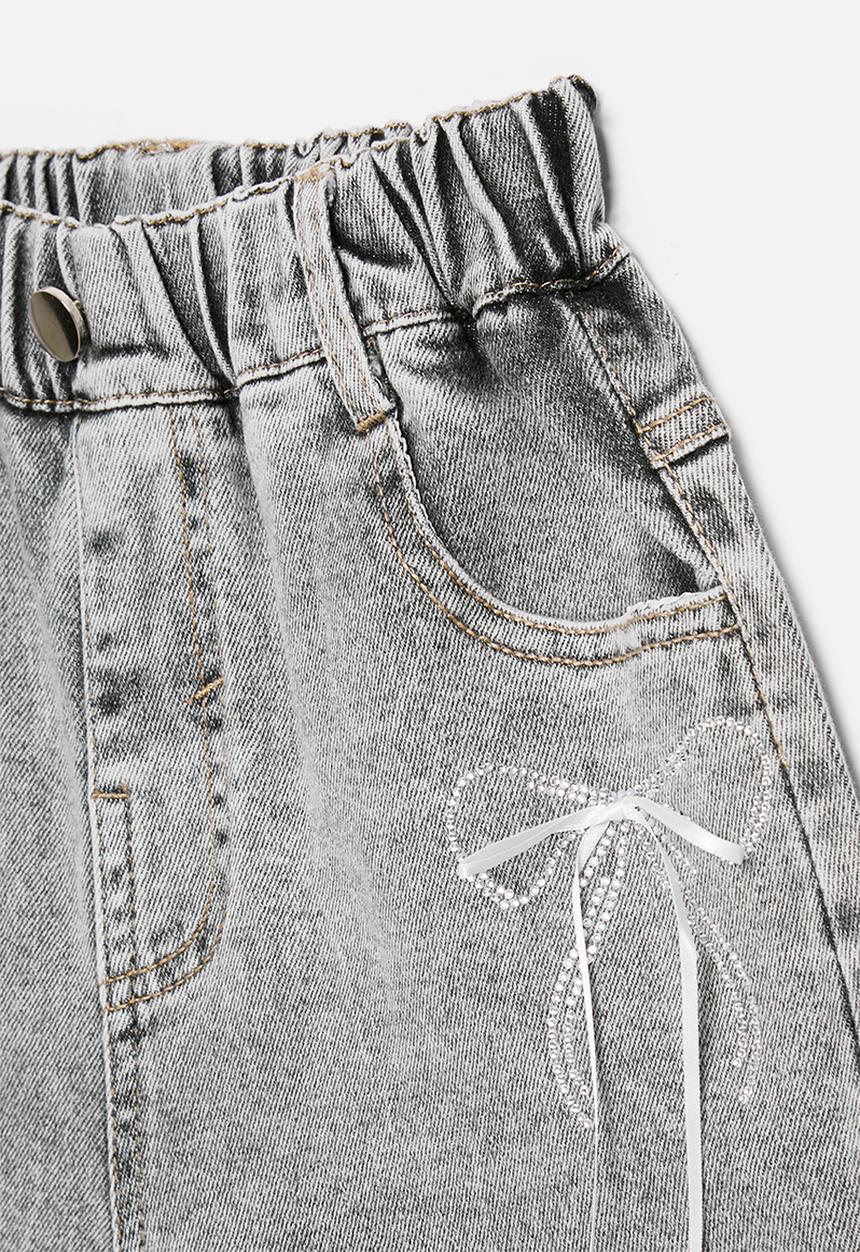 Pop Candy - Denim shorts - grey