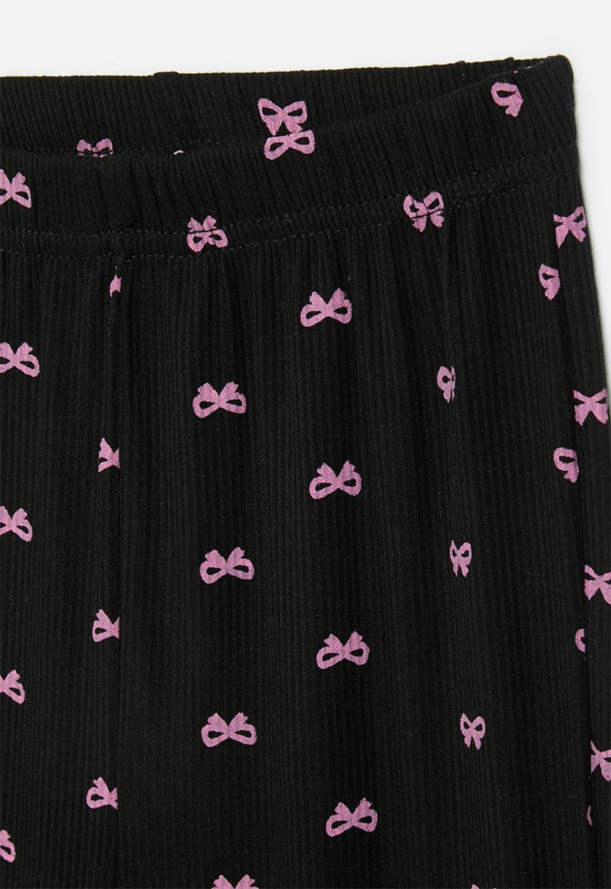 Pop Candy - Flared legging - black & pink