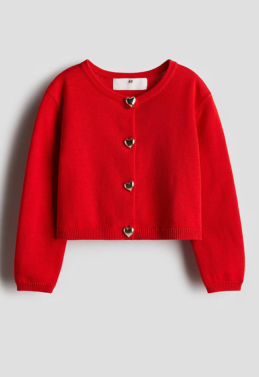 H&M - Cotton cardigan - red