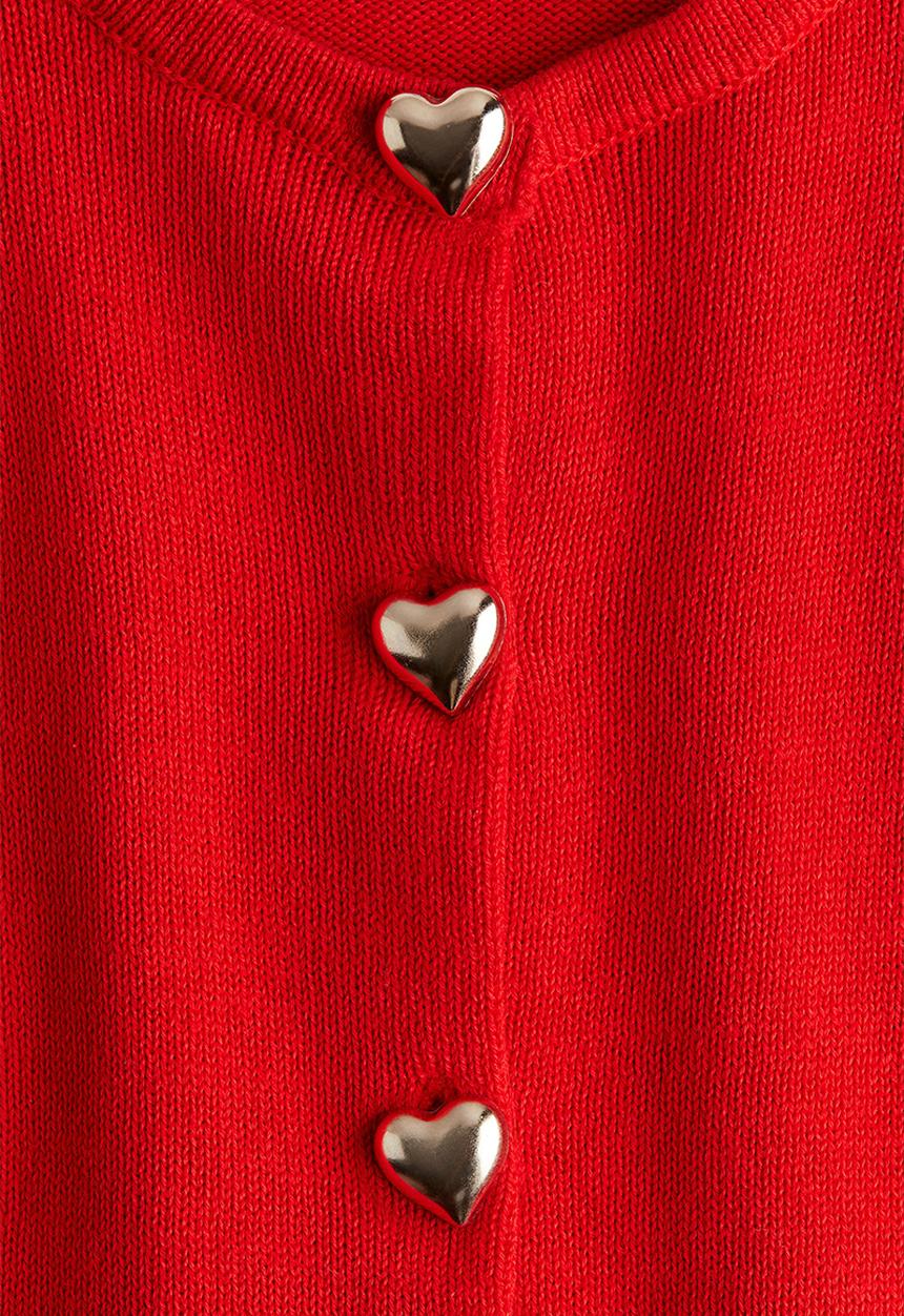 H&M - Cotton cardigan - red