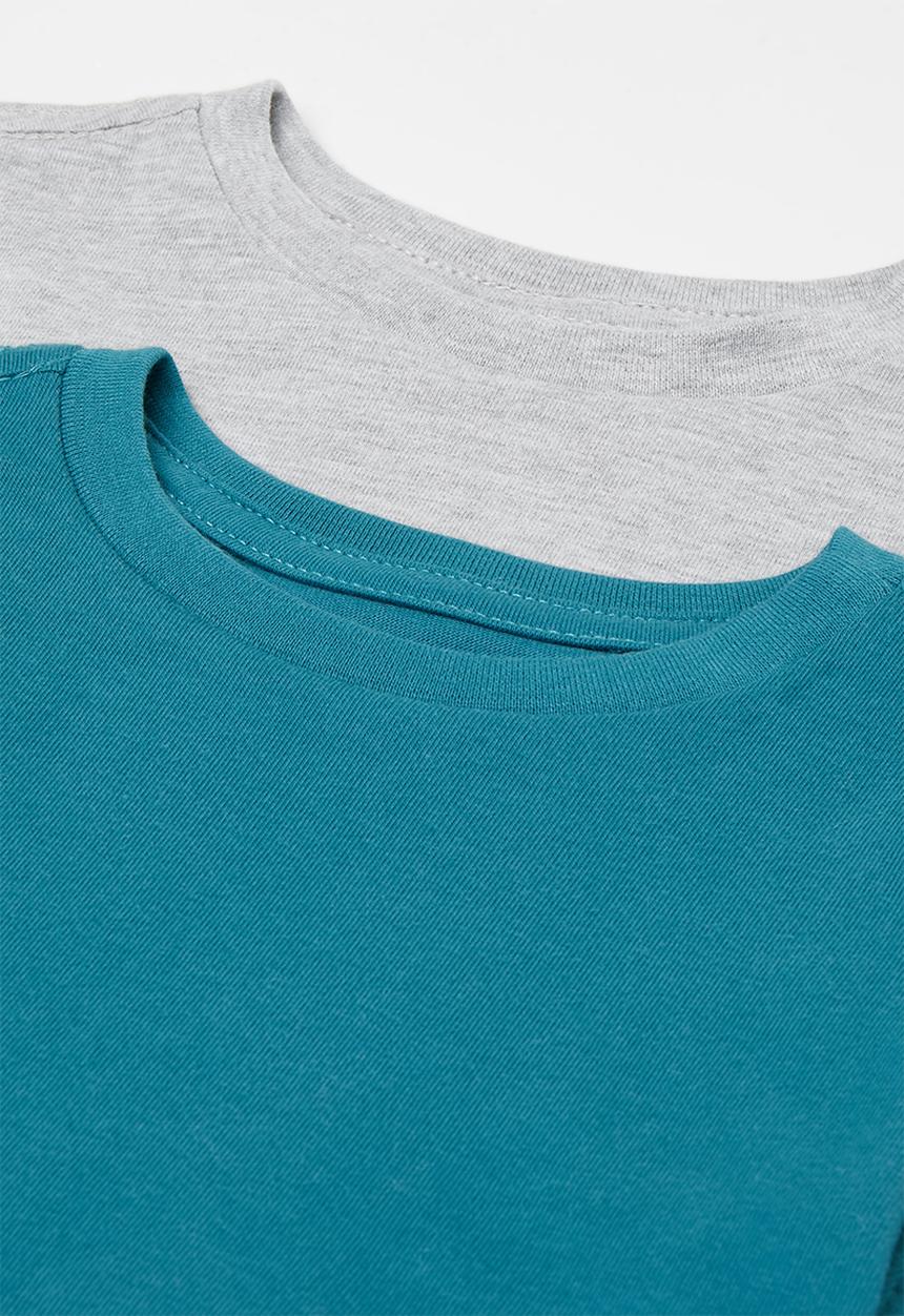 Pop Candy - 2 Pack tee - cobalt & grey