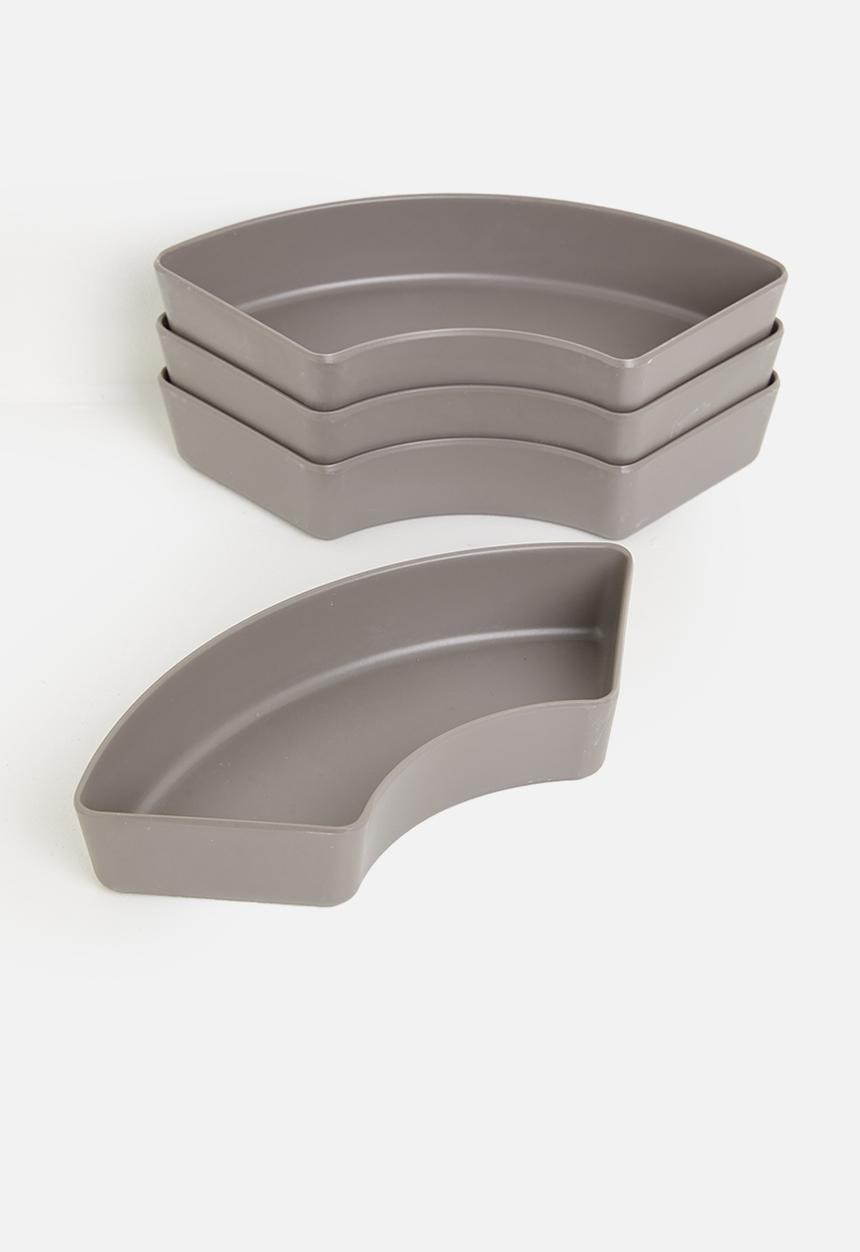 Excellent Houseware - Melamines platter - grey