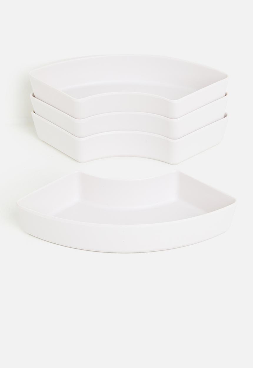 Excellent Houseware - Melamines platter - white 