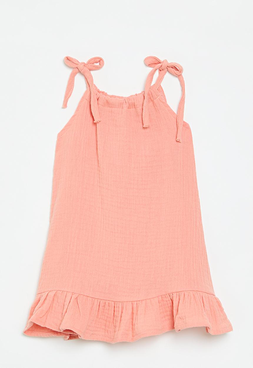 Pop Candy - Tie strap dress - orange 