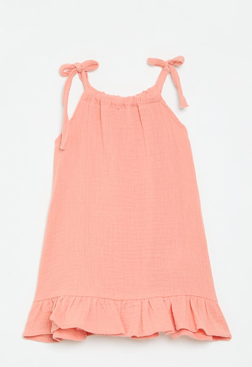 Pop Candy - Tie strap dress - orange 