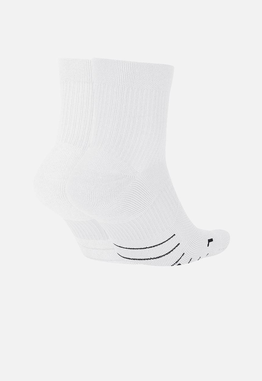 Nike - U Nk Mltplier Ankle 2Pr - White/Black
