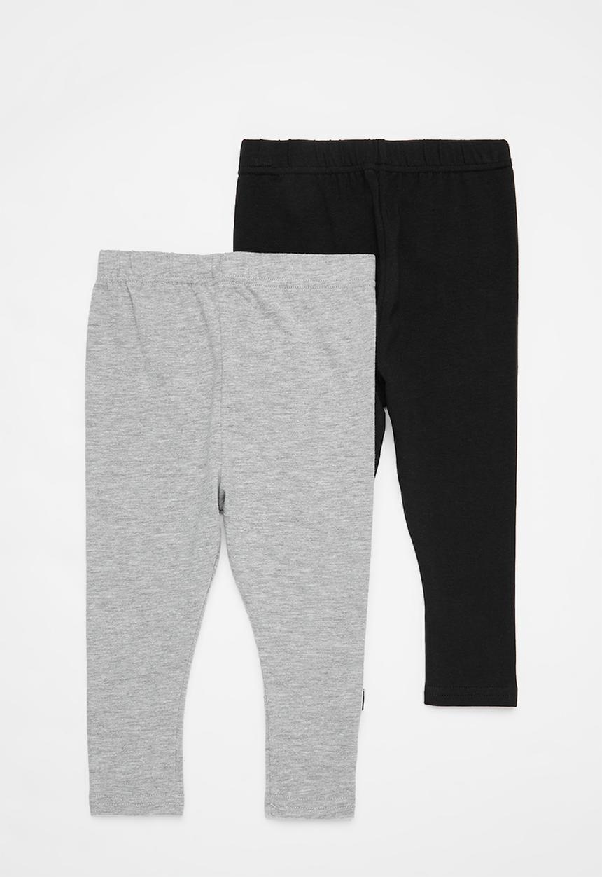 Pop Candy - 2 Pack legging - black & grey