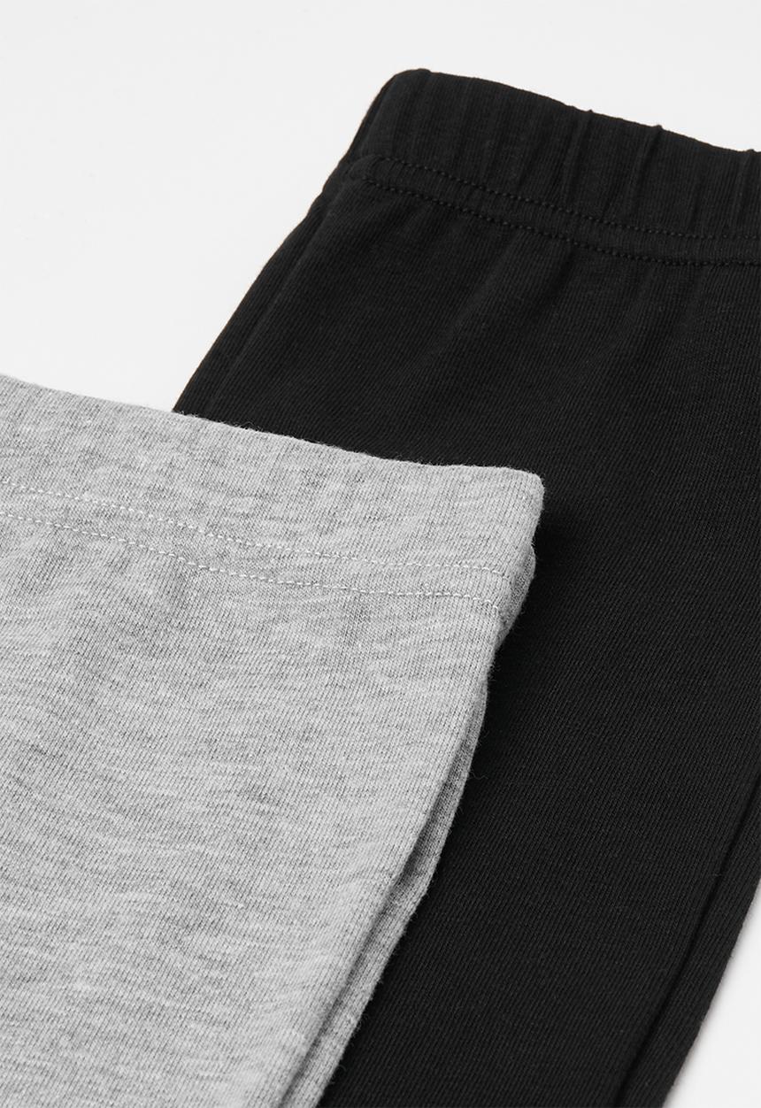 Pop Candy - 2 Pack legging - black & grey