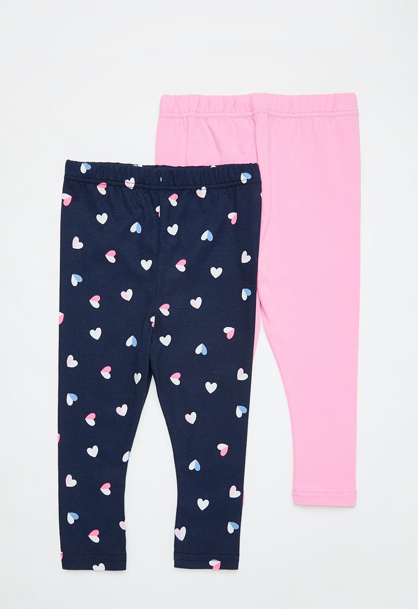 Pop Candy - 2 Pack legging - pink & navy
