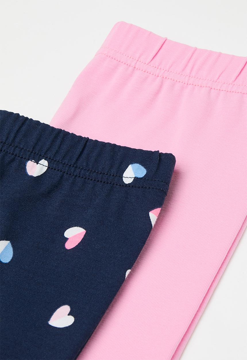 Pop Candy - 2 Pack legging - pink & navy